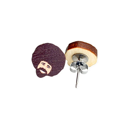 PeachyApricot Bob Ross Earrings