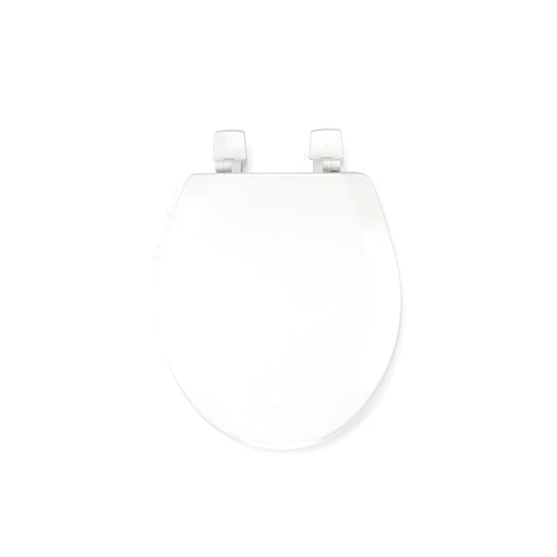 Croydex WL800122AZH Stick Tight No More Movement Sticky Grip Pad Technology Round, White, Molded Wood Toilet Seat