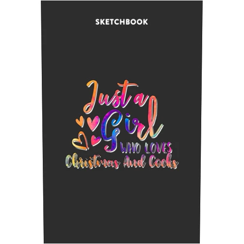 Christmas And Cocks Fashion Sketchbook Fashion Sketchbook for Girls with Figure Templates - Just A Girl Who Loves Christmas And Cocks Tie Dye Pattern