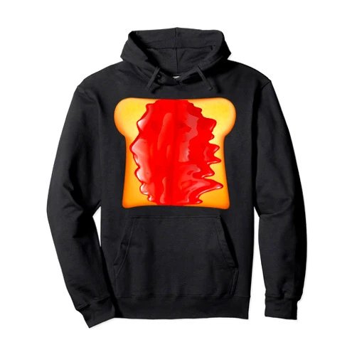 Lustige Essen & Sauce Fasching Kostüm Co. Jam Toast Costume Fancy Dress Couples Group Costumes Pullover Hoodie