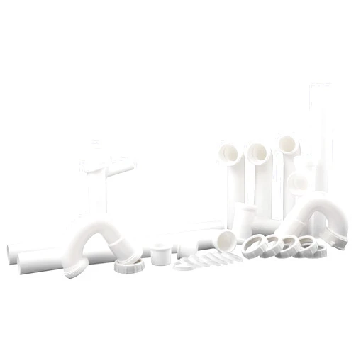 Plumb Craft 7027010N Fits Most Sinks Complete Kitchen Drain Repair Kit, White