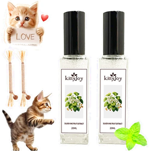 DENGWANG Herbal Cat Joy, Kitty Joy Herbal Cat Joy, Celery Pets Herbal Cat Joy, Kitty Joy Herbal Spray, Cat Stress and Anxiety Relief, Happy Living Space for Your Cat (2Pcs)
