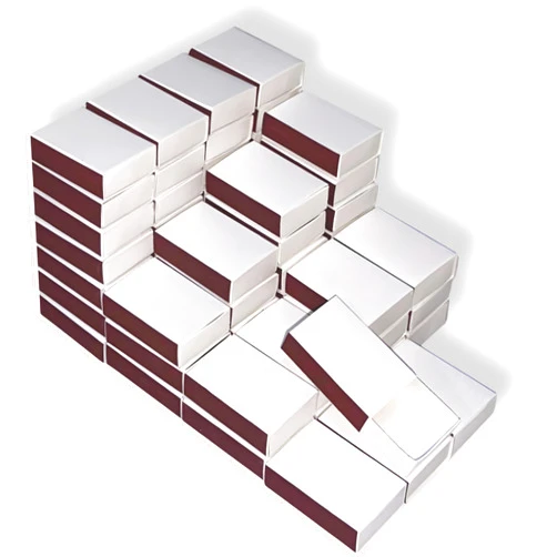 Generic 60pcs Blank Match Boxes, 2.25x1.42x0.59in Bulk Blank Matchboxes DIY White Storage Containers Holders with Double-Sided Striker for Wedding Bridal Baby Shower Birthday Party Favors, No Matches Included
