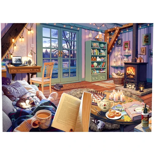 Ravensburger The Cosy Shed (1000 Piece Version of Cozy Retreat) Jigsaw Puzzle for Adults - Every Piece is Unique, Softclick Technology Means Pieces Fit Together Perfectly The Cosy Shed Jigsaw Puzzle