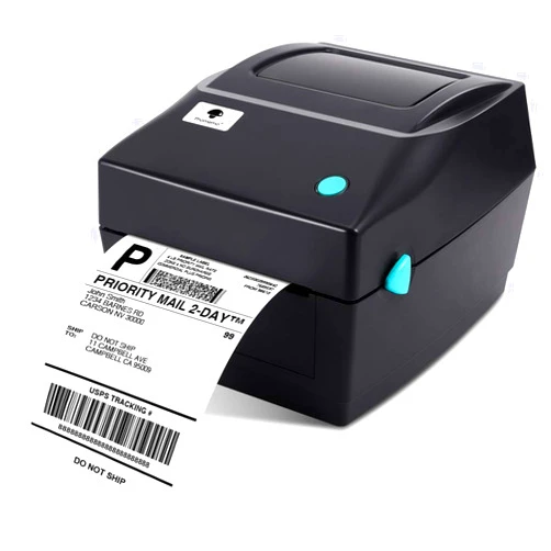 Phomemo Shipping Label Printer 4×6 -Commercial Direct Thermal Printer High Speed Barcode Label Maker Machine Compatible with Windows for Warehouse Ebay Amazon FedEx DHL USB Port Thermal Printer 201-black