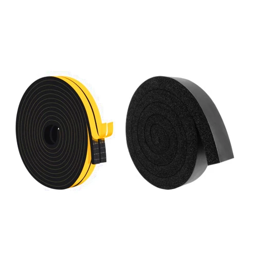 Trisiki HighDensity Weather Stripping and Non-Adhesion Air Conditioner Foam Seal Insulating Strip，Lightproof Anti-Bug (1/2 in x 3/8In,33Ft and 2 in x 1 in，6.5Ft).