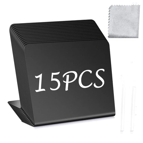 OmniSpecial 15 Pcs Mini Chalkboard Signs 4