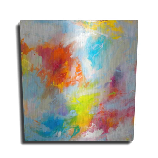 Luxe Metal Art 'Endless Summer Series No. 1' by Hilma Kowlman, Metal Wall Art, 12