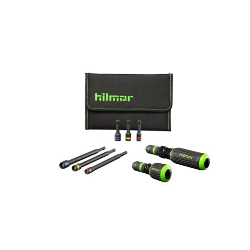 Hilmor 1937911 Magnetic Nut Driver Set - Fast Connect HVAC Tools, 8 Piece