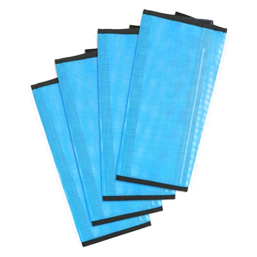 Huimpet Premium Horse Fly Boots, Ultimate Protection Set for Horse Legs - Breathable Mesh, Stay-on Design, Stomp Reduction (Set of 4)-Blue