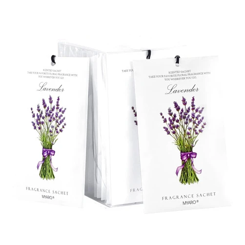 MYARO 12 Packs Lavender Scented Sachets Air Freshener for Drawer and Closet, Long-Lasting Sachets Bags Drawer deodorizers Fresh Scents, Home Fragrance Sachet for Lover