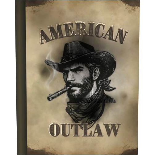By Dusty Cowgirl (Author) American Outlaw: Notebook-Journal 7.5 x 9.25 Inches-120 Pages