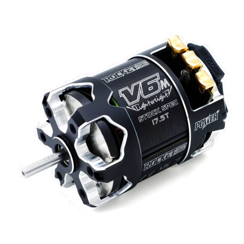Surpass Hobby USA Surpass Hobby Rocket 540-V6M-sensored 17.5T KV Brushless Motor Light-Weight SPEC for 1/10 Scale RC Racing Car (shaft 5.0, 17.5T KV)