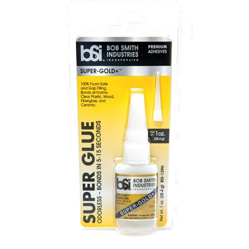 Bob Smith Industries BSI-139H Clear Super-Gold Odorless Foam Safe Super Glue, 1 oz.