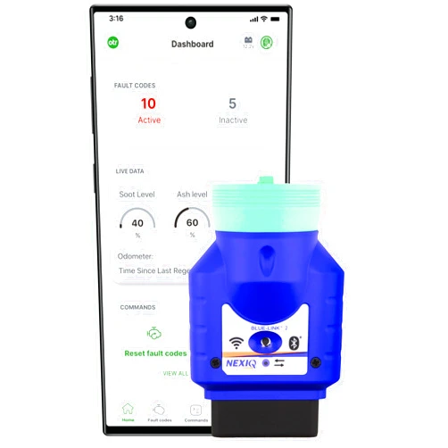 OTR Performance OTR Diagnostics Heavy Duty Scan Tool Forced DPF Regen Read Live Data View Active/Inactive Fault Code Reset Aftertreatment Bi-Directional Commands and Fault Code Command History iOS & Android