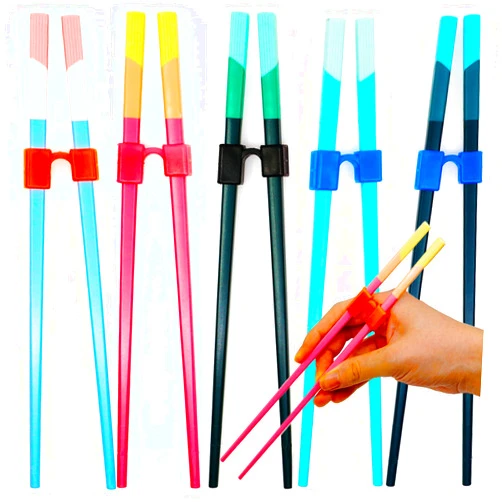 Fejapa 5 Pairs Reusable Chopstick Helpers Training Chop sticks Adult Senior Elderly Practice Chopsticks for Beginners Right Left Handed Chinese Learning Chopstick Dishwasher Safe Chop stick Trainer