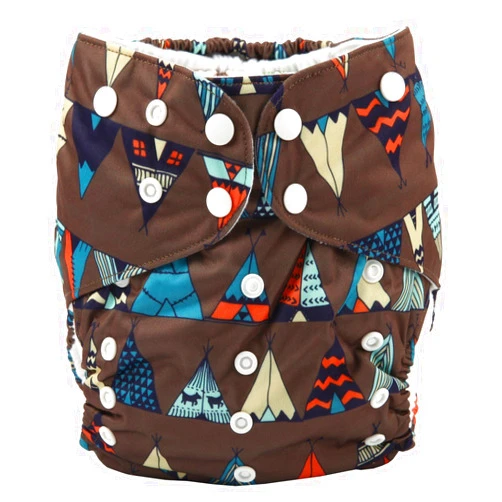 Sigzagor 2 to 7 Years Old Junior Big Cloth Diaper,Nappy,Pocket Reusable Washable,Baby Kids Toddler (Teepee)