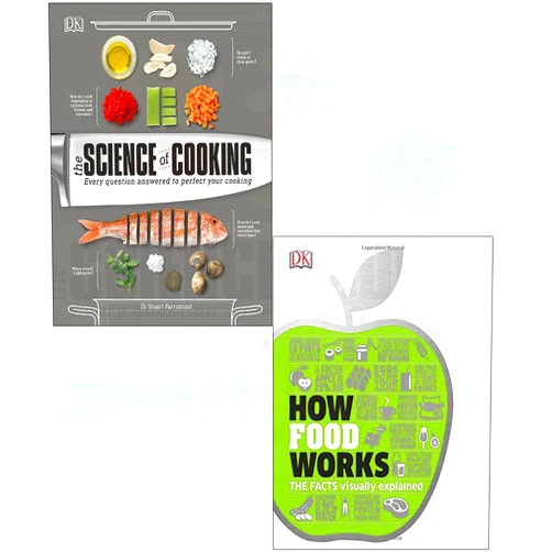 By Dr. Stuart Farrimond (Author), D.K. Publishing (Author) Science of cooking, how food works the facts visually explained 2 books collection set