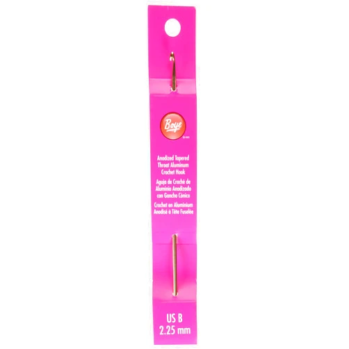 Boye Wright Products Boye Boye 6218-B Metal Crochet Hook, Size B, 6