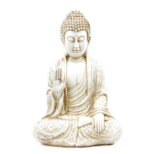 Leekung Buddha statue for home decor accents,laughing buddah statue for meditation zen garden spiritual room feng shui desk table yoga decor,small buda budda home decorations gifts antique ivory white