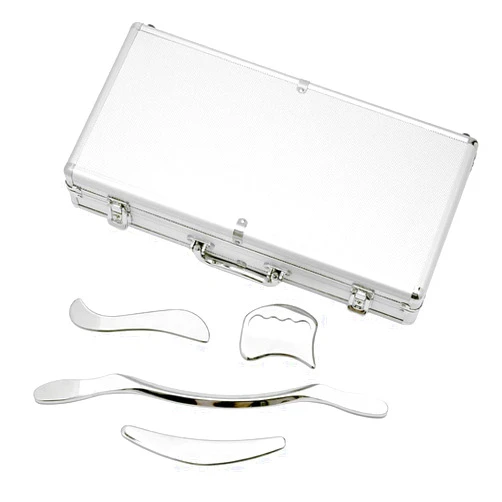 H-Brotaco Stainless Steel Gua Sha Scraping Massage Tool Set IASTM Tools Great Soft Tissue Mobilization Tool