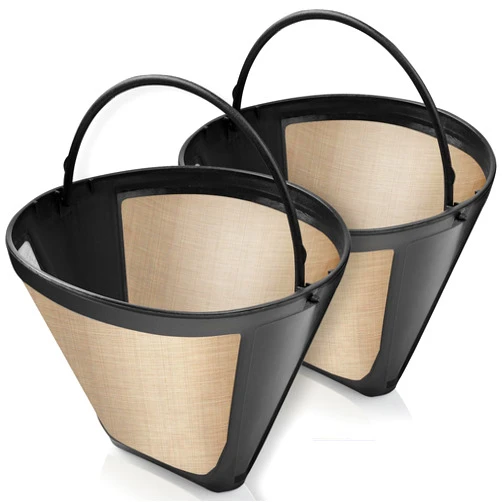 GoodCups 2 Reusable Cone Coffee Filters for Cuisinart Coffee Makers, Compatible with 10-12 cup Cuisinart Coffee Brewers