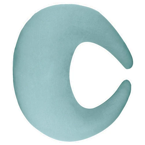 SWESEN Blue Nursing Pillow Cover, Soft Removable Cover for Breastfeeding Pillows, Pillow Slipcover for Baby Boys and Girls, Comfortable & Breathable, Washable (Only Cover)