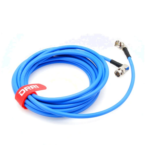 DRRI Canare 12G-SDI 4K UHD Right-Angle BNC to Right-Angle BNC Coaxial Cable for CINEPAD7 Video Monitor