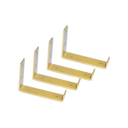 Evolf Love life Gold Shelf Brackets 4 Pack Shelves Brackets 7.25