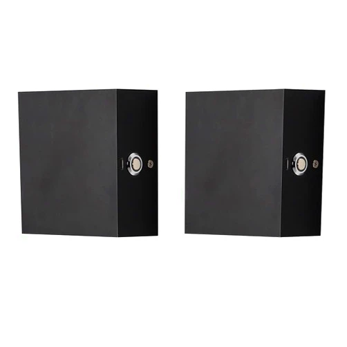ZYI Indoor LED Wall Lamp with Touch Switch, Cordless Lamp Rechargeable USB Wall Sconce Lights Battery Powered Bedside Lamps for Bedroom Children's Room Corridor Stairwell (Black 2pack, 3000K)