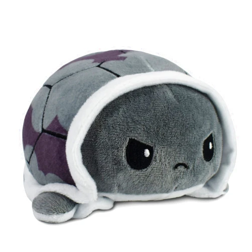TeeTurtle - The Original Reversible Turtle Plushie - Rainbows - Cute Sensory Fidget Stuffed Animals That Show Your Mood 3.5 inch