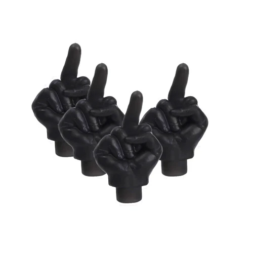 MOBI FITNESS Tire Valve Stem Caps Cover, 4 Pcs Car Tire Caps, Universal Stem Covers for Cars Trucks Motorcycles SUVs and Bikes, Car Accessories (Black)