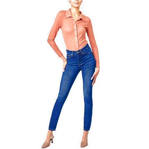 Kan Can HIGH Rise Dark WASH Super Skinny Jeans KC5002D