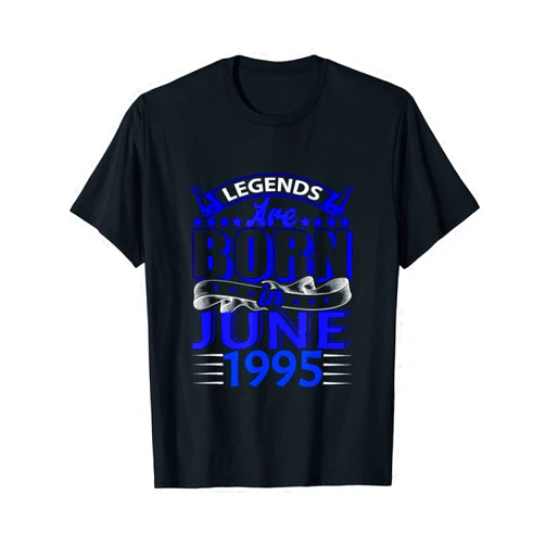 June 1995 29th Birthday Gifts Tee's Signature Tees June 1995 Legend It's My 29th Birthday Gemini Cancer Zodiac T-Shirt