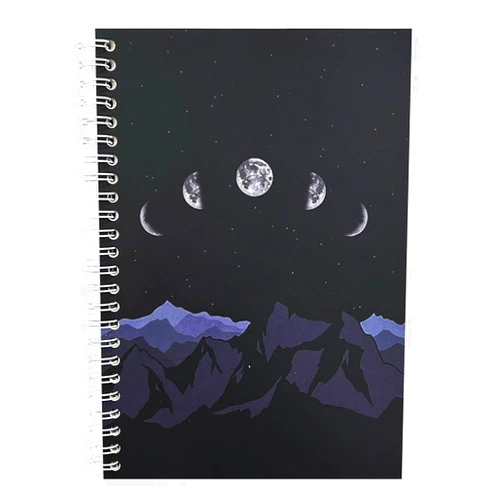 KPOONI Reusable Sticker Book Collecting Album Sticker Storage Book for Adults 37 Sheets Release Paper Sticker Collection Book A5 Size Cute Sticker Keeper Holder (Moon)