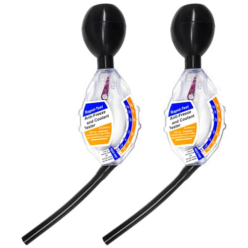 KVAEY 2PCS Coolant Tester Accessory, Automotive Professional Antifreeze Densitometer Freezing Testing Tool, Universal Coolant Hydrometer Tester for Winter and Summer, Car Accessories