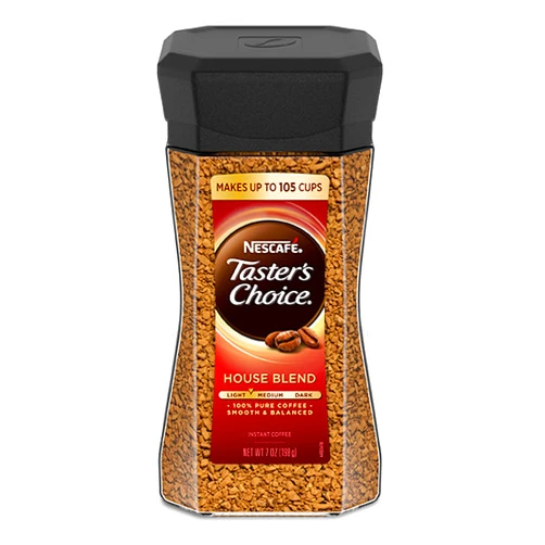 Taster's Choice NESCAFE TASTER'S CHOICE House Blend Medium Light Roast Instant Coffee 7 oz. Jar