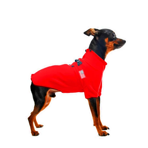 EXPAWLORER Dog Coat Polar Fleece Sweater Jacket, Warm Winter Dog Clothes with Dual D Ring,Zip Up Dog Cold Weather Coats, Windproof Adjustable Pet Apparel Outfit for Small Medium Large Dogs Boys Girls