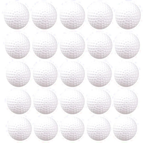 OMYOPY 25 Pack Foam Practice Golf Balls, 41mm Soft Golf Balls Hollow Golf Plastic Ball for Backyard, Realistic Feel and Limited Flight Training Balls for Indoor or Outdoor