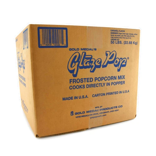 Gold Medal Caramel Glaze Pop Frosted Popcorn Mix, 50lb