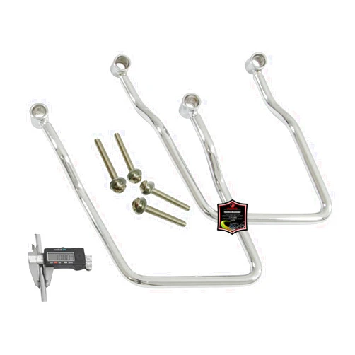 GUDAVO Luggage Bracket Saddlebag Pannier Support Bars compatible with Honda SHADOW SPIRIT VT750 DC YAMAHA WILD STAR (ROAD STAR) XV 1700 WARRIOR
