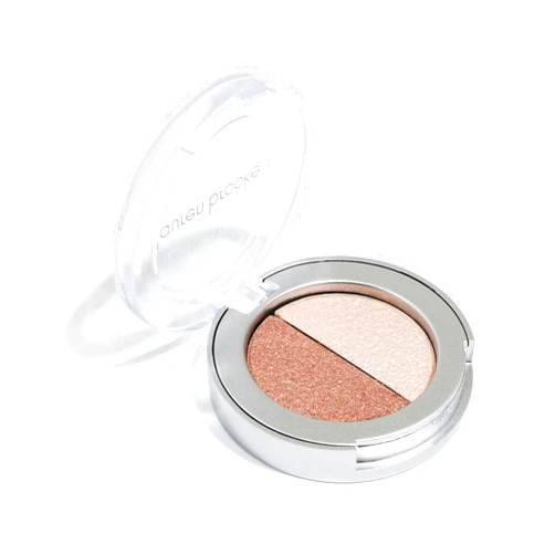 Lauren Brooke Cosmetiques Pressed Eyeshadow Duos, Natural, Organic Makeup (Cappuccino/Pearl)