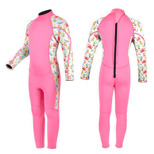 REALON Kids Wetsuit for Girls Boys Toddler and Youth 3mm Neoprene Child Full Wet Suits Warm in Cold Water Thermal Swimsuit Back Zip for Swimming Diving Jet Skiing Surfing
