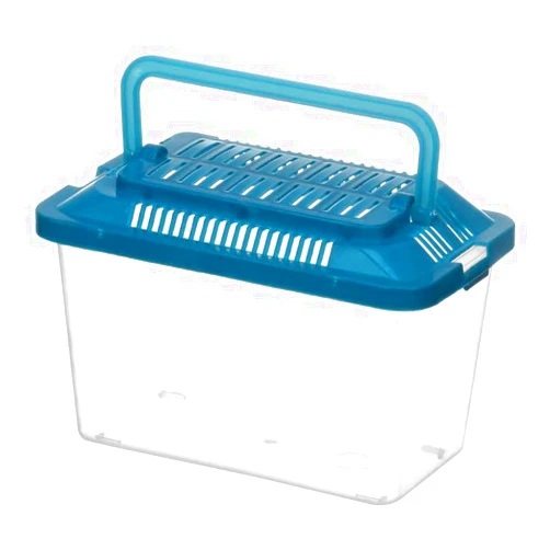 FOMIYES Plastic Turtle Fish Tank Plastic Fish Bowls Clear Plastic Container Amphibia Container Tortoise Living Tank Goldfish Aquarium with Handle Small Animal Turtle Box