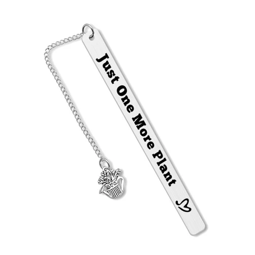 Dabihu Plant Lover Gift Bookmark for Reading Gardening Gifts for Women Book Markers for Books Plants Gifts for Plant Lady Stainless Steel Bookmarks Christmas Birthday for Gardener