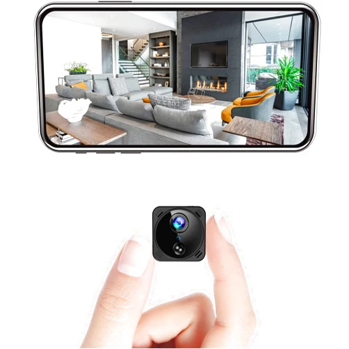 VIDCASTIVE Mini Spy Camera Hidden WiFi 4K Wireless Indoor Small Nanny IP Cam Home Security Secret Tiny Surveillance Cameras with Phone App Night Vision AI Human Detection 100 Days Standby Battery Life