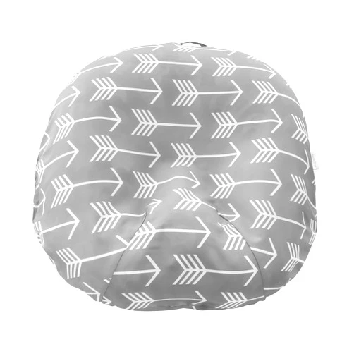 Mila Millie Water Resistant Removable Cover for Newborn Lounger | Unisex Gray Arrow Design | Premium Quality Soft Wipeable Fabric (Gray Arrow)