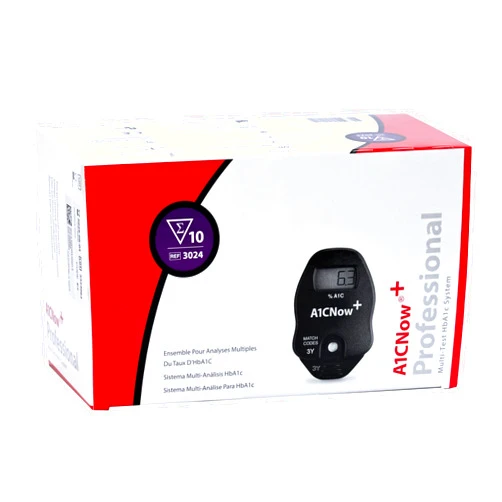A1CNow+, Hba1c Blood Monitor w/ Sampler, 10 Test Kit