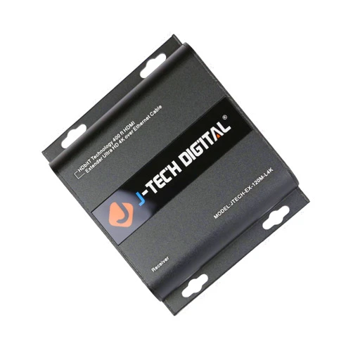 J-Tech Digital HDbitT Series ONE to Many Connection Ultra HD 4K HDMI Extender Over TCP/IP Ethernet/Over Single Cat5e/cat6 Cable Ultra HD 4K HDMI1.4 with IR Remote - Up to 400 Ft (RX Only)