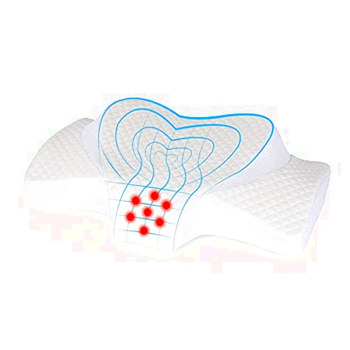 Topmener Pillow for Sleeping Cervical Memory Foam Pillow, Ergonomic Orthopedic Neck Support Pillow Firm Contour Bed Pillow for Neck & Shoulder Pain Perfect for Side, Back, Stomach Sleeper-Heart Shape